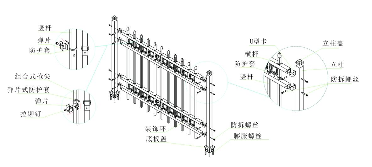 锌钢栏杆