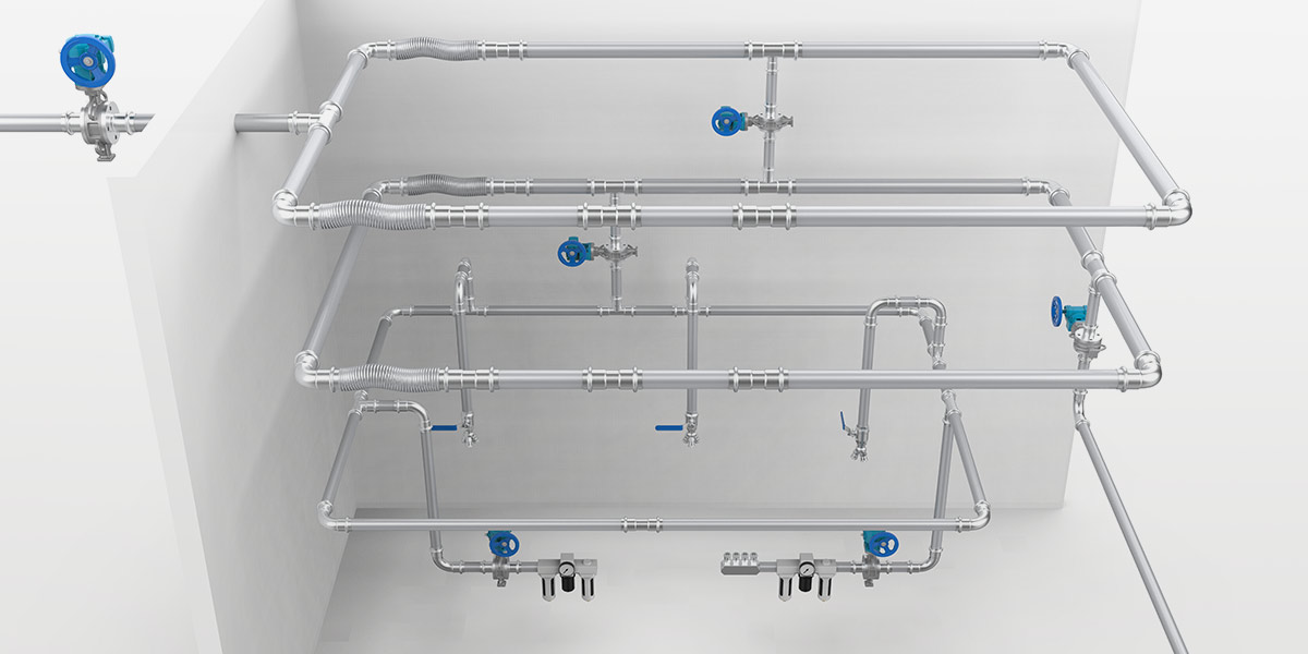 压缩空气车间管路系统